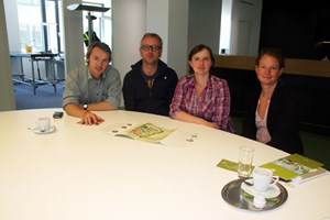 Das 18-köpfige Team der "Wien 3420 Aspern Development AG" hat (im Bild v. li.: Kurt Hofstetter, Josef Lueger, Claudia Nutz, Katharina Salzgeber) in der vergangenen Woche ...