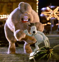 Ein monströser Nager und sein Jäger - Nick Parks "Wallace & Gromit auf der Jagd nach dem Riesenkaninchen". Ein monströser Nager und sein Jäger - Nick Parks "Wallace & Gromit auf der Jagd nach dem Riesenkaninchen".