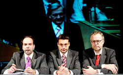 Foto:ORF/Thomas Jantzen Artikelbild: maschek in "Dorfers Donnerstalk", 2. November, 22.50 Uhr, ORF 1 - Foto:ORF/Thomas Jantzen