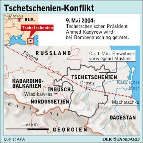 Infografik: Tschetschenien-Konflikt - Russland - derStandard.at › International