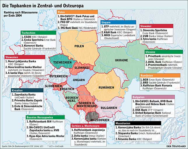 Infografik: Die Topbanken In Zentral- Und Osteuropa - Banken ...