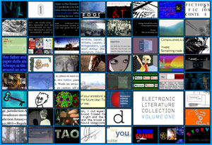 Screenshot: Electronic Literature Organisation Screenshot: Electronic Literature Organisation