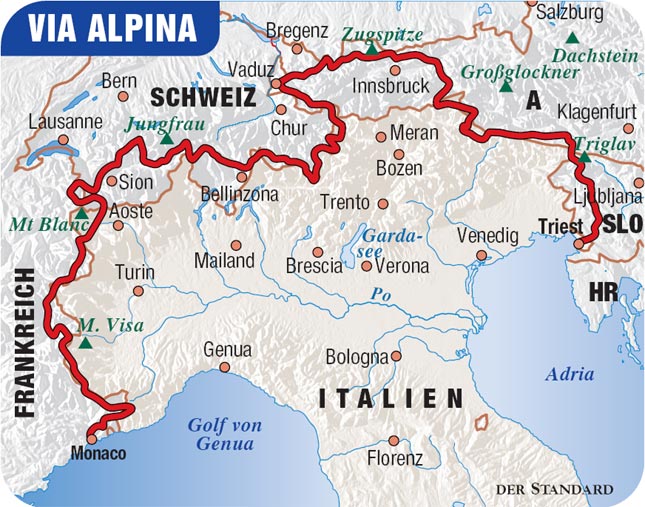 Die Via Alpina - Via Alpina - derStandard.at › Lifestyle