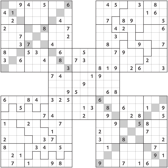Samurai Sudoku Mittel 18 Samurai Sudoku DerStandard at Lifestyle
