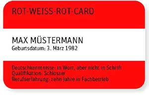 Neue Karte für Einwanderungswillige - Rot-Weiß-Rot-Card - derStandard