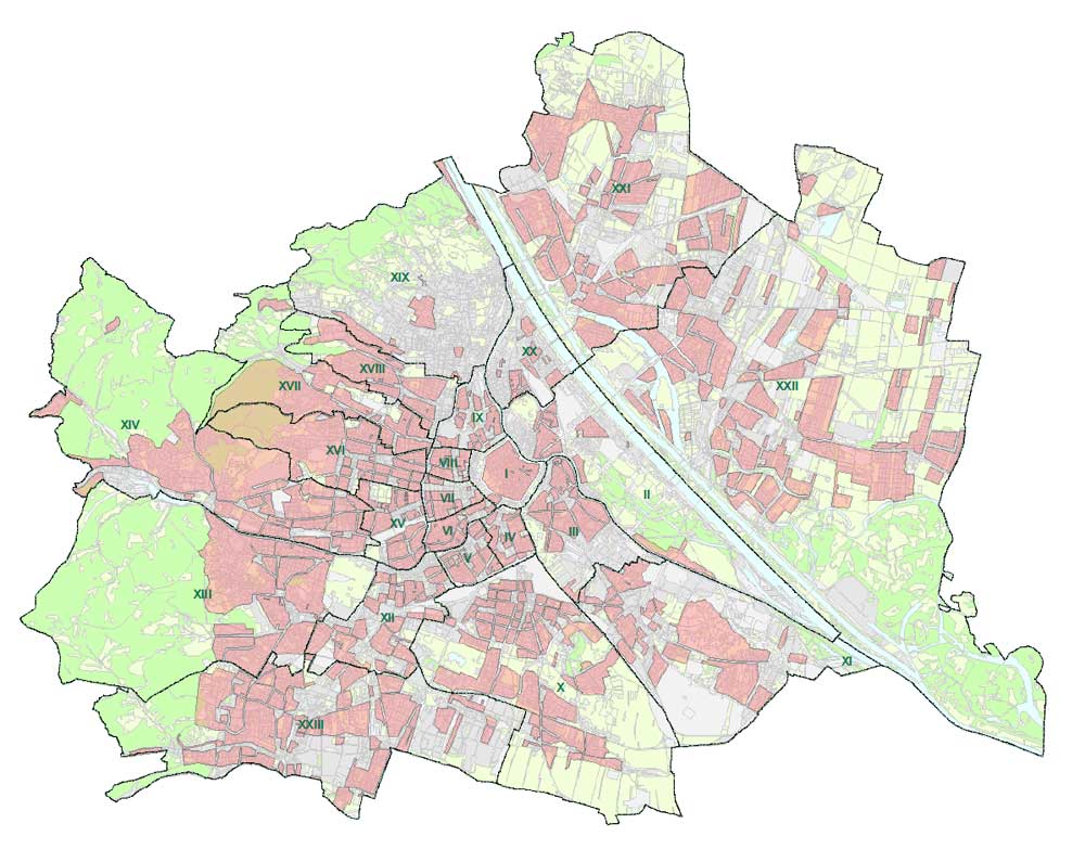 Wien Karte Mit Bezirken
