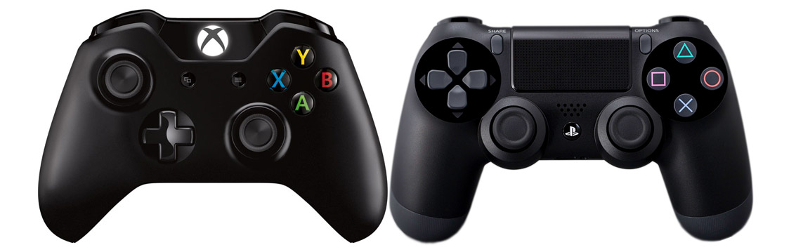 playstation controller and xbox controller