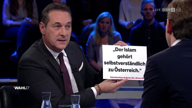 Tv Tagebuch Orf Wahlkonfrontation Strache Gegen Kurz Szenen Einer Ehe