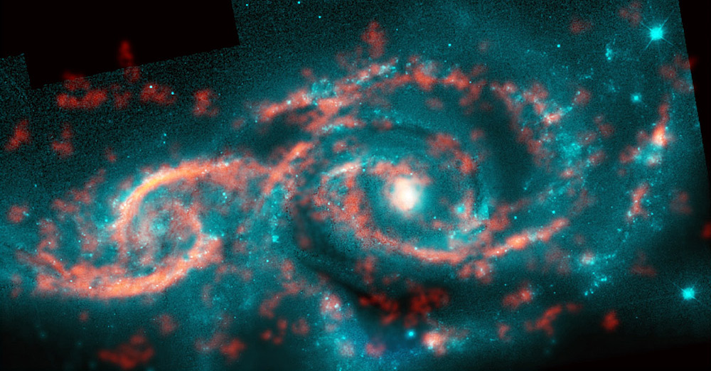 foto: m. kaufman; b. saxton (nrao/aui/nsf); alma (eso/naoj/nrao); nasa/esa hubble space telescope