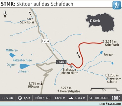 Skitour im Sölktal: Ab Mai vom Firn ins Freibad - Steiermark Urlaub