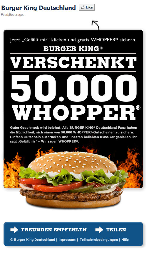 Foto: burger king