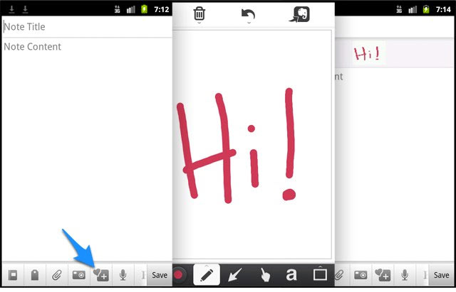 screenshot: evernote