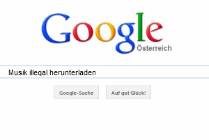 screenshot: google