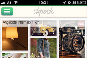 screenshot: shpock