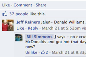 screenshot: facebook
