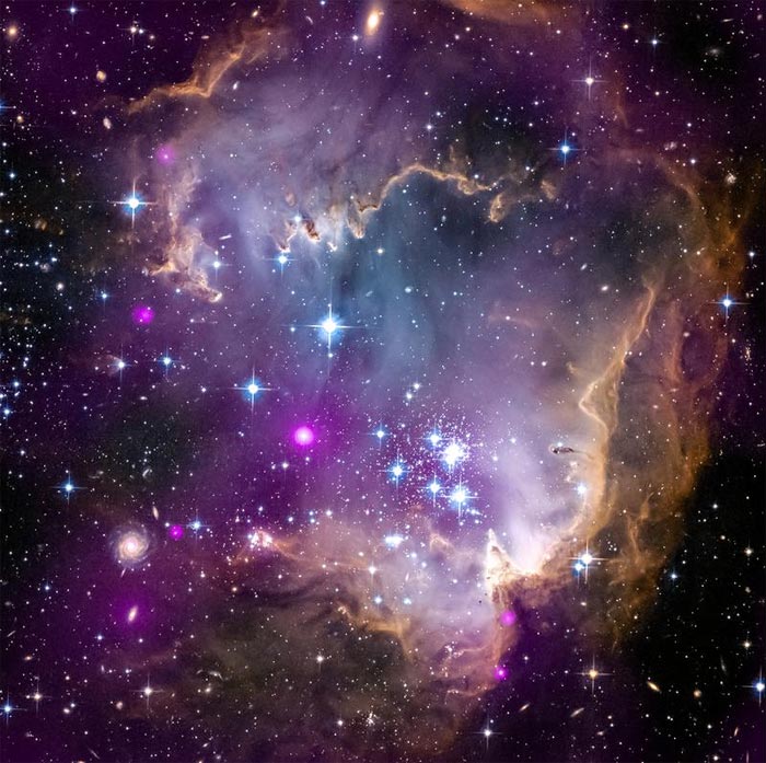 foto: x-ray: nasa/cxc/univ.potsdam/l.oskinova et al; optical: nasa/stsci; infrared: nasa/jpl-caltech