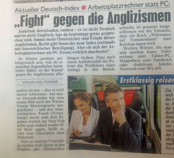 foto:  kronen zeitung am 11. april 2013 / dastandard.at