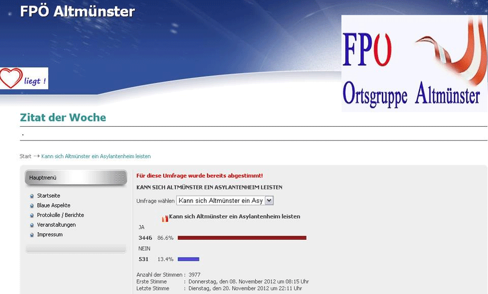 screenshot: fpö altmünster