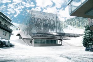 Ein wildes Reptil aus Stahl und Glas: Talstation der Galzigbahn auf dem Arlberg. (Bild: Siemens)
Mehr Bilder:
www.galzigbahn.at