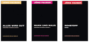 Im Herbst 2007 wird der 8. Band der Jörg-Fauser-Edition
"Der Strand der Städte. Gesammelte journalistische Arbeiten
1959–1987" erscheinen. Alexander Verlag

Am 16. 7. 2007 findet eine "Geburtstagsfeier für Jörg Fauser"
in der Berliner Joseph-Roth-Diele statt. Freunde und Fans
sind herzlich willkommen! Joseph Roth

Zum 20. Todestag von Jörg Fauser findet am 17. 7. 2007
die "Blaue Nacht" in den Münchner Kammerspielen statt.
Es lesen unter anderen der Schriftsteller und Übersetzer
Carl Weissner und der Schriftsteller Franz Dobler.

