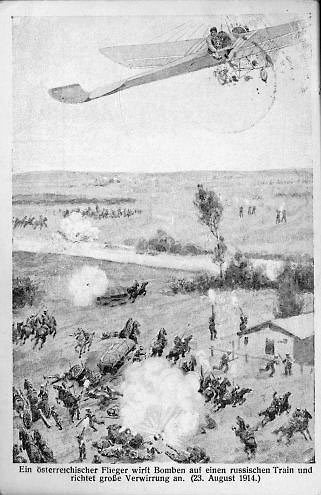 Original in der UB Graz Artikelbild: "Ideologisch unterstützende Aktivitäten der Kriegsjahre": Von Richter im Ersten Weltkrieg (1916) beschriebene Postkarte "mit bellizistischem Motiv". - Original in der UB Graz