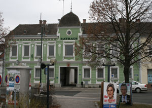 Das Rathaus in Ziersdorf.