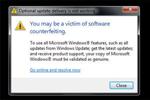 Windows Genuin Advantage-Manahmen verhindern den Download optionaler ...