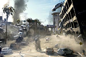 Diese Autobahn bitte großräumig umfahren! Roland Emmerich lässt in "2012" keinen Stein auf dem anderen