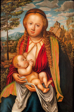 Foto: Konvent der Kapuziner, Wien Artikelbild: Fruchtbar: "Maria lactans" von Lucas Cranach. - Foto: Konvent der Kapuziner, Wien