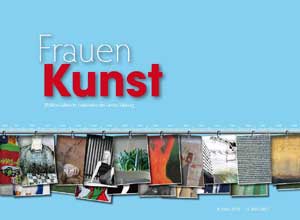 Artikelbild: Im Kalender finden sich auch viele Informationen zu "Frauenkunst im Frauenbüro" - Foto: Cover