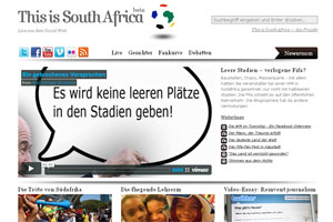 Foto: Screenshot Artikelbild: Zwar nicht vor Ort, aber doch mitten drin: Das Springer-Projekt "This is South
Africa". - Foto: Screenshot
