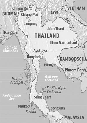 Anreise & Unterkunft:Six
Senses Hideaway Yao Noi, E-Mail: sales-yaonoi@sixsenses.comAnreise
über Airport Phuket, dann mit Fähre und Taxi.Sala
Phuket in 20 Minuten vom
Airport Phuket erreichbar. E-Mail: info@salaphuket.co Anreise & Unterkunft:Six
Senses Hideaway Yao Noi, E-Mail: sales-yaonoi@sixsenses.comAnreise
über Airport Phuket, dann mit Fähre und Taxi.Sala
Phuket in 20 Minuten vom
Airport Phuket erreichbar. E-Mail: info@salaphuket.co