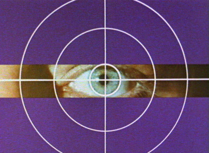 Das berühmte "Tatort"-Auge. Das berühmte "Tatort"-Auge.