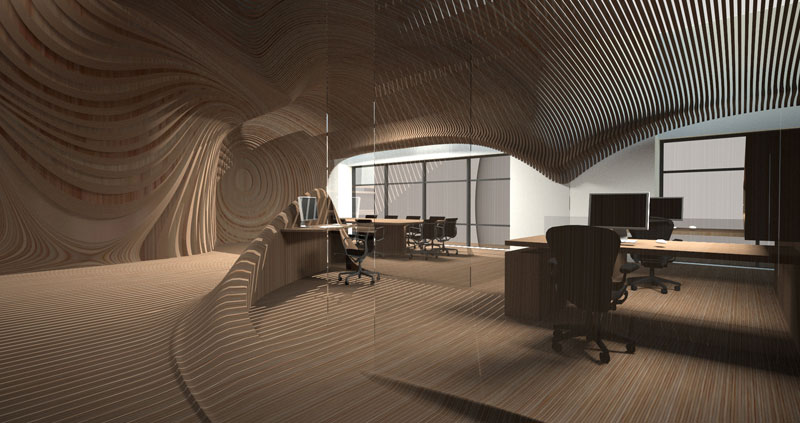 Den genauen Entwurf für das Büro eines Bostoner Investors lieferte ein 
mathematischer Algorithmus.