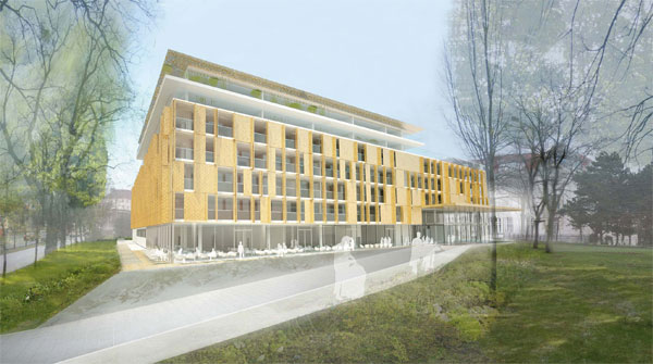Buchstäblich "nahe liegende" Synergieeffekte mit dem angrenzenden Technischen Museum planen die künftigen Betreiber des Hotels.