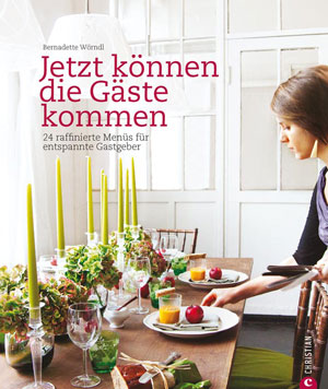 Bernadette WörndlJetzt können die Gäste kommen24 raffinierte Menüs für entspannte GastgeberFotos von Susanne Spiel
192 Seiten, ca. 120 AbbildungenISBN 978-3-88472-892-5€ [D] 24,95, € [A] 25,70*, sFr. 37,90Christian. www.christian-verlag.de
&nbsp;