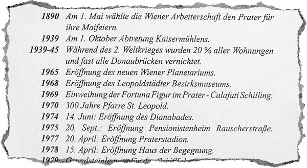 Kein Wort über die Vertreibung und Ermordung der 60.000 Juden in der 
Leopoldstadt während der NS-Zeit 1938 bis 1945: Tafel im Amtshaus für 
den 2. Wiener Gemeindebezirk (Ausschnitt).