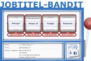 Der Jobtitel-Bandit kreiert... Der Jobtitel-Bandit kreiert...