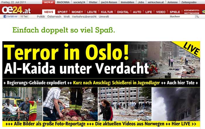 (Nicht nur) "Österreich" hat die Schuldigen zur Hand: Muslime!