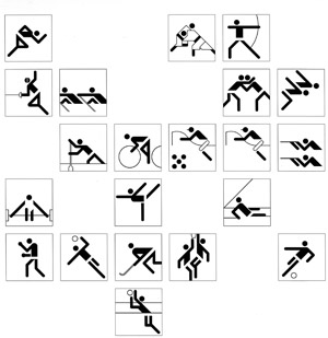 Piktogramme für Olympia 1972. Piktogramme für Olympia 1972.