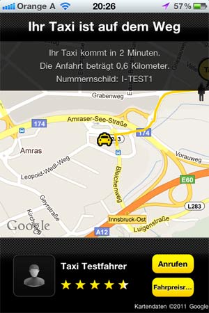 Räumliche und zeitliche Distanz wird angezeigt. Räumliche und zeitliche Distanz wird angezeigt.