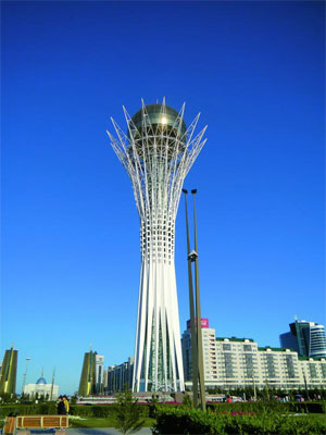 Die kasachische Hauptstadt Astana. Die kasachische Hauptstadt Astana.
