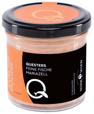 Quester Saibling-Mousse bei Merkur, Spar Gourmet und bei Quester in Mariazell. www.questers.at Quester Saibling-Mousse bei Merkur, Spar Gourmet und bei Quester in Mariazell. www.questers.at