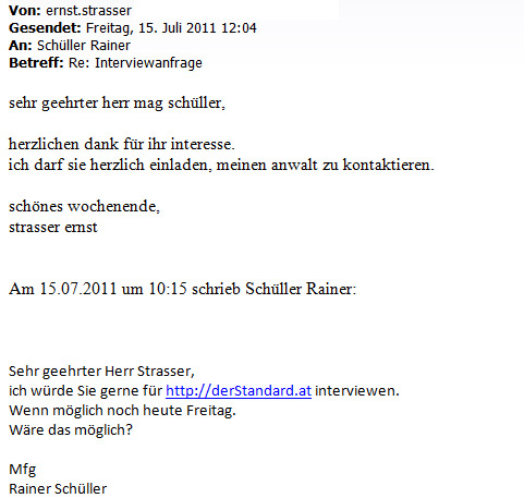 Interviewversuch Nr. 1