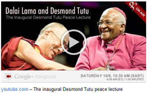 Der Dalai Lama und Desmond Tutu sprachen auf Google+ miteinander Artikelbild