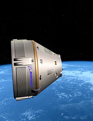 Die Boeing-Kapsel CST-100 soll bis zu sieben Astronauten in den erdnahen Orbit befördern. Die Boeing-Kapsel CST-100 soll bis zu sieben Astronauten in den erdnahen Orbit befördern.