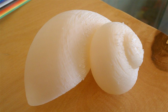 Und so sieht der Prototyp eines Gehäuses aus dem 3D-Drucker aus.