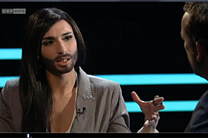 Conchita Wurst zu Gast bei "Kratky". Conchita Wurst zu Gast bei "Kratky".