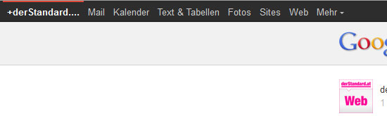 Alte Google Bar