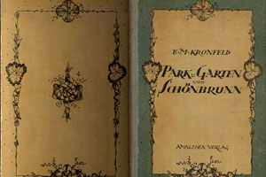 Eines der Bücher von Kronfeld über Schönbrunn. 